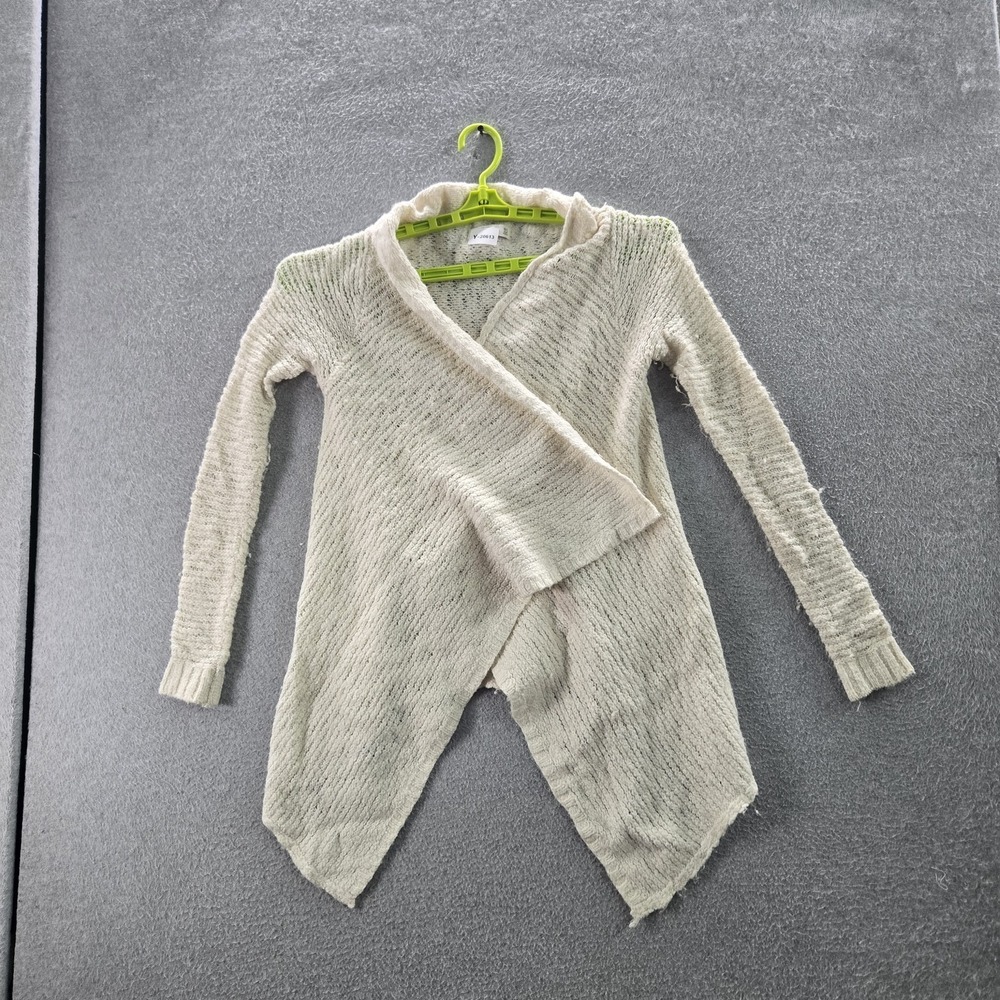 Abercrombie & Fitch‎ Women Cardigan M/L Ivory Acrylic Wool Long Sleeve